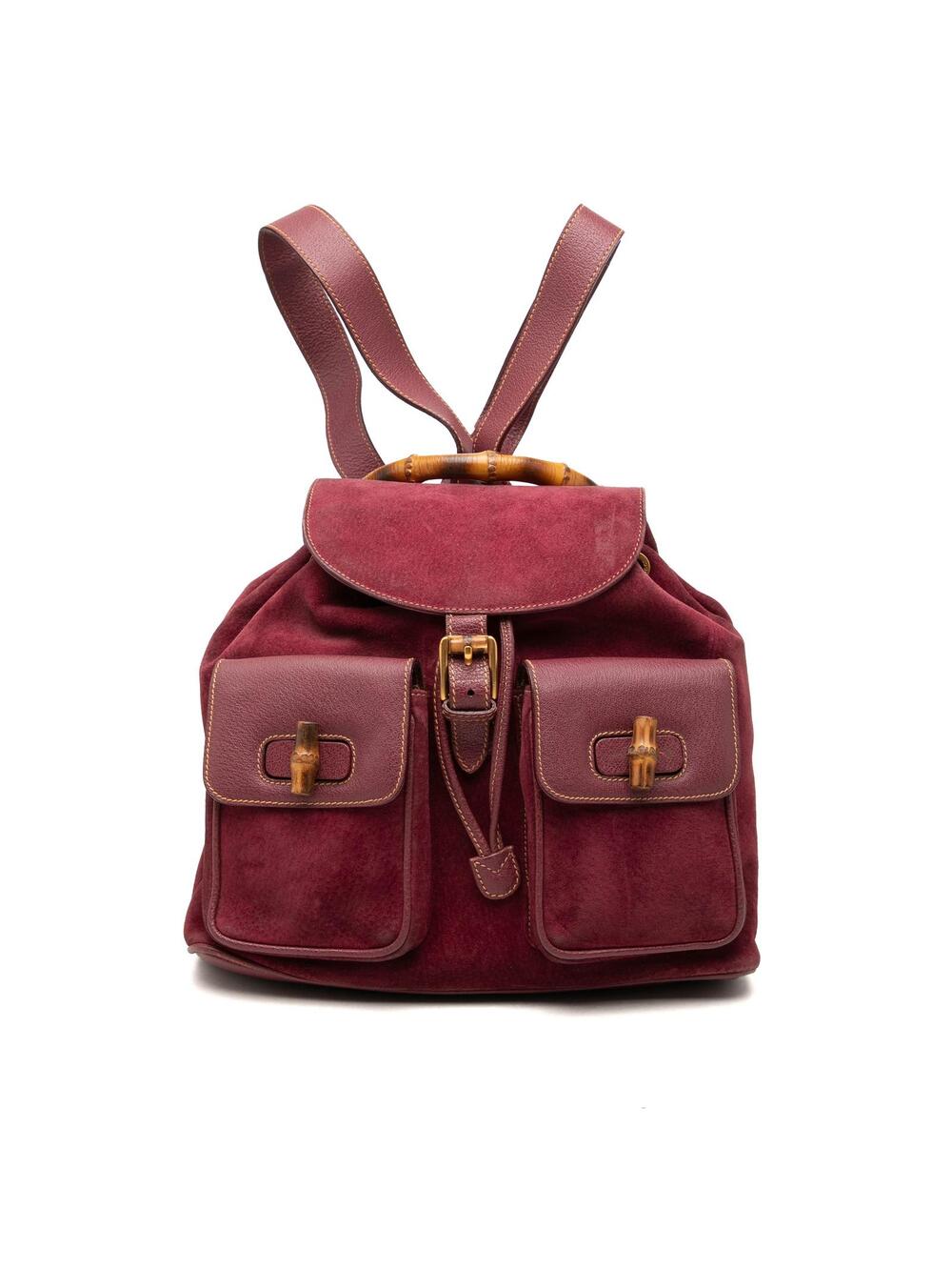 Gucci Large Suede Bamboo Drawstring #362489G35B